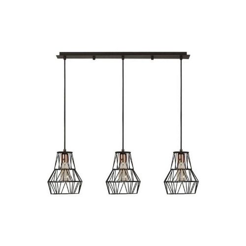 EPIKASA Hanging Lamp Cagex - Black 90x20x115 cm