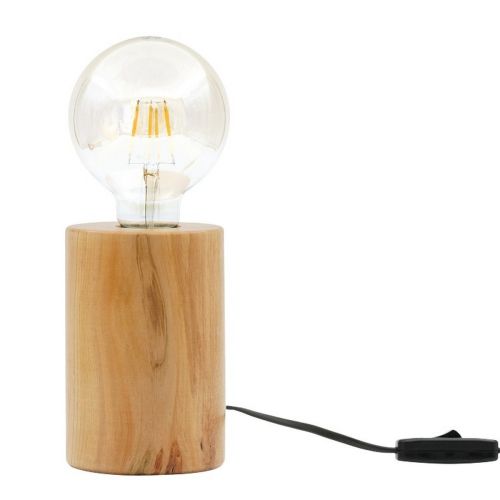 EPIKASA Table Lamp Shape Base - Oak 10x10x14 cm