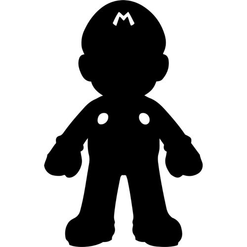 Epikasa Decorazione in metallo Super Mario 3 - Nero 35x1,5x55 cm