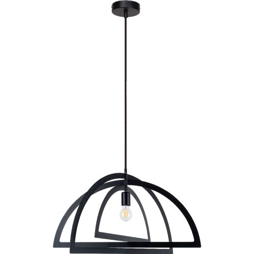 Epikasa Lampada a Sospensione Justyna - Nero 48x24x110 cm