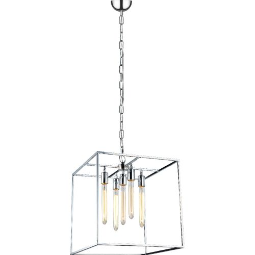 Epikasa Hanging Lamp Telaio - Silver 35,5x35,5x150 cm