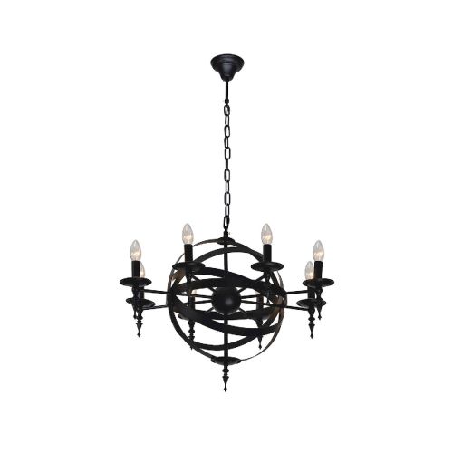 Epikasa Hanging Lamp Cage - Black 55x55x120 cm