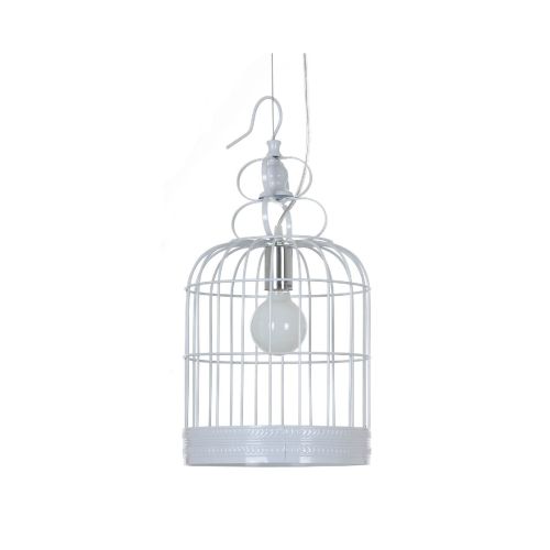 Epikasa Hanging Lamp Cage - White 25x25x104 cm