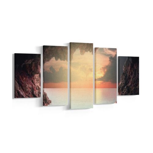 EPIKASA Canvas Print Sea Cave - Multicolor 100x3x60 cm