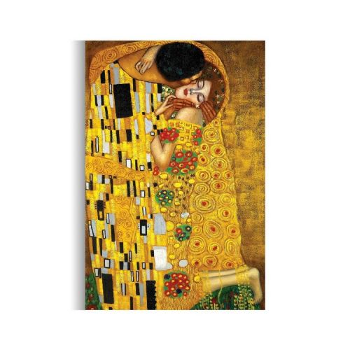 EPIKASA Stampa su Tela Bacio Di Klimt - Oro 60x3x90 cm