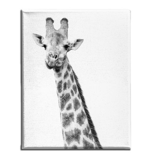 EPIKASA Canvas Print Giraffe - Black 100x3x150 cm