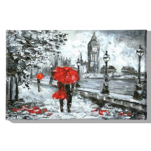 EPIKASA Canvas Print London - Red 70x3x45 cm