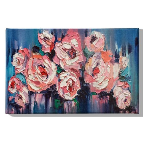 EPIKASA Stampa su Tela Fiori 7 - Rosa 70x3x45 cm