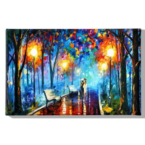 EPIKASA Canvas Print Under the Rain 4 - Blue 70x3x45 cm