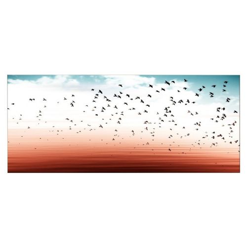 EPIKASA Canvas Print Birds 1 - Orange 100x3x70 cm