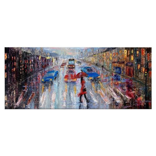 Epikasa Canvas Print Under the Rain 5 - Multicolor 100x3x70 cm