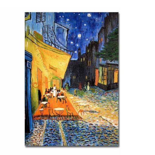 Epikasa Canvas Print Van Gogh Café Terrace at Night - Blue 50x3x70 cm