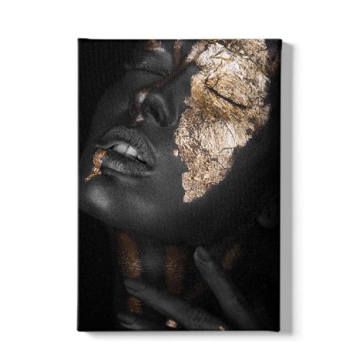 Epikasa Canvas Print Woman and Flowers 03 - Black 50x3x70 cm