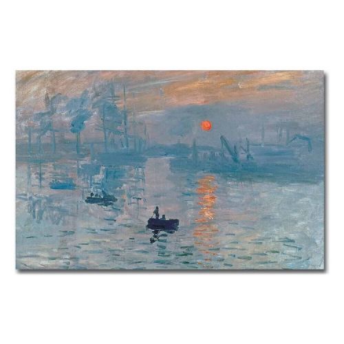 EPIKASA Stampa su Tela Monet Levar Del Sole - Blu 100x3x70 cm