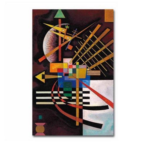 Epikasa Canvas Print Kandinsky Top and Left - Multicolor 70x3x100 cm