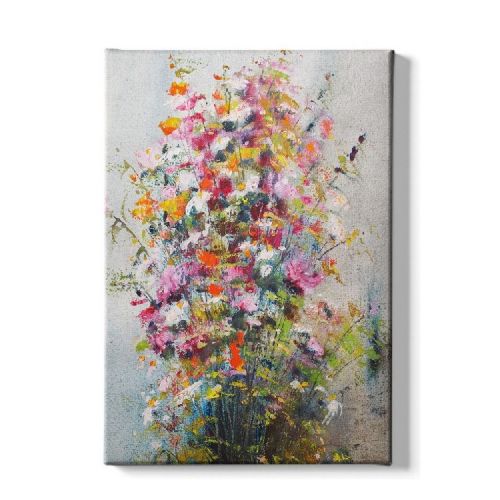 Epikasa Stampa su Tela Fiori - Multicolore 70x3x100 cm