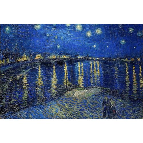 EPIKASA Canvas Print Starry Night Over the Rhône - Multicolor 120x3x60 cm