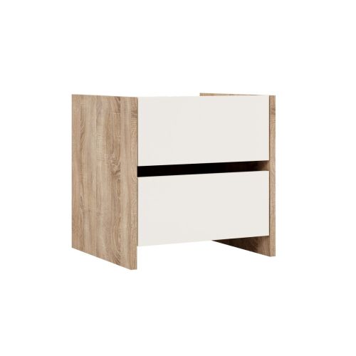EPIKASA Bedside Table Cora - Sonoma 49,2x45x50 cm
