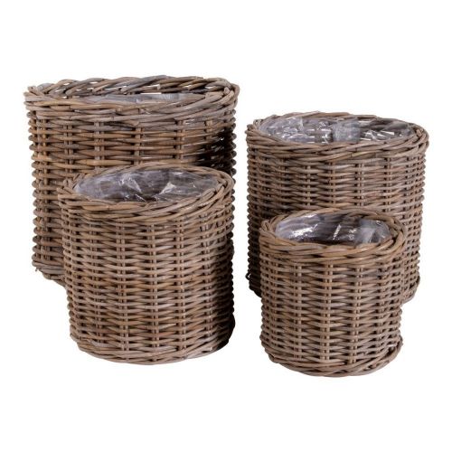 Epikasa 4 pcs Storage Baskets Set Bogor - Brown 40x40x35 cm - 35x35x30 cm - 29x29x25 cm - 25x25x20 cm