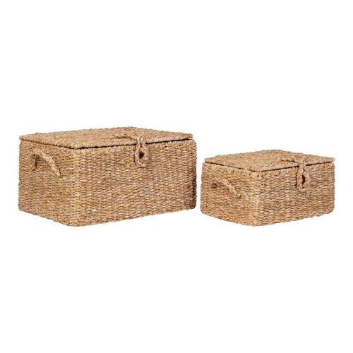 EPIKASA 4 pcs Storage Baskets Set Bogor - Brown 22x30x15 cm - 28x40x20 cm