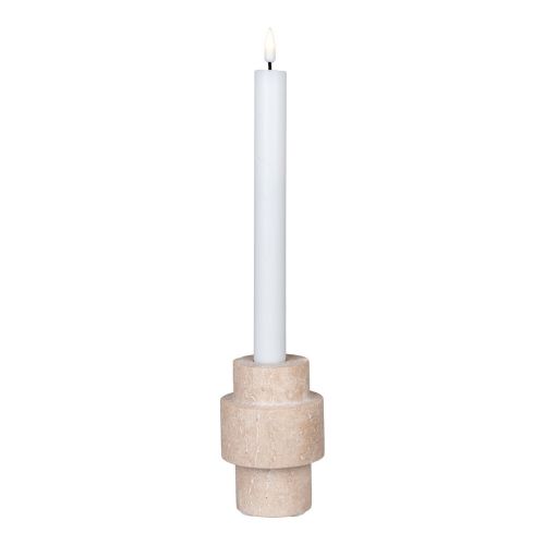 EPIKASA Portacandela Candle - Beige 7x7x10 cm