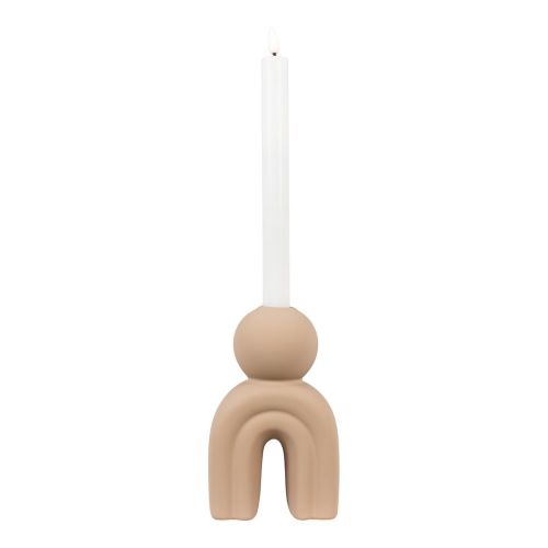 Epikasa Portacandela Candle - Marrone 6,5x10,5x17 cm