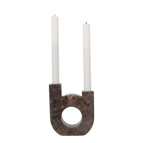 EPIKASA Portacandela Candle - Marrone 3,5x12x14 cm