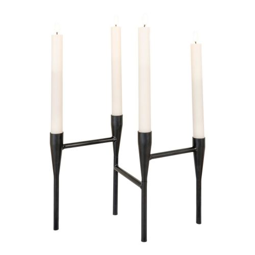 Epikasa Portacandela Candle - Nero 28x15x21 cm