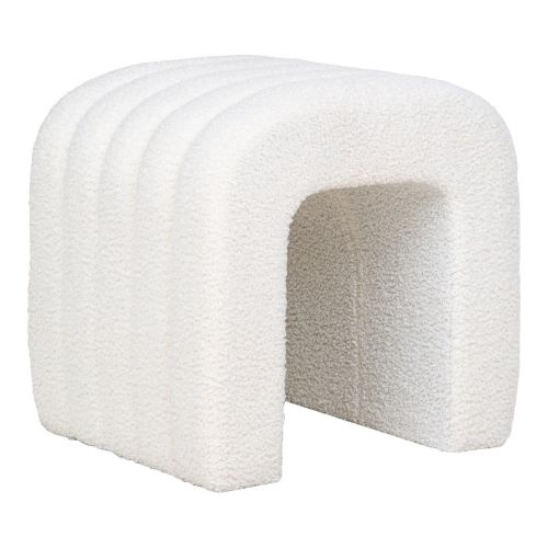 Epikasa Pouf Colma - Bianco 35x41x36,5 cm