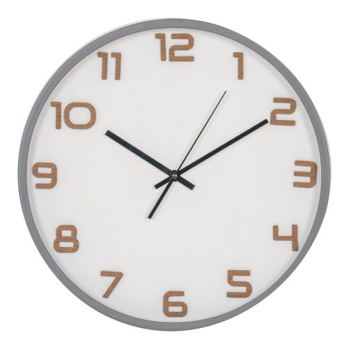 EPIKASA Wall Clock Greenwich - Grey 4,5x35x35 cm
