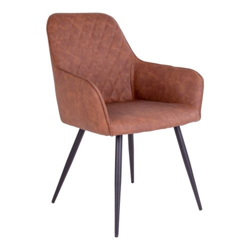 EPIKASA 2 pcs Chairs Set Harbo - Brown 65x57x87 cm