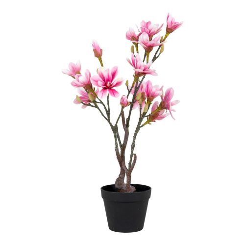 Epikasa Pianta Artificiale Magnolia - Rosa 30x40x74 cm