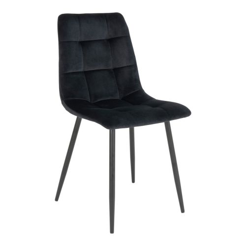 EPIKASA 2 pcs Chairs Set Middelfart - Black 55x44x86 cm