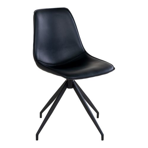 EPIKASA 2 pcs Chairs Set Monaco - Black 54x48x86 cm