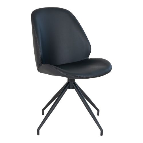 EPIKASA 2 pcs Chairs Set Monte - Black 60x50x88 cm