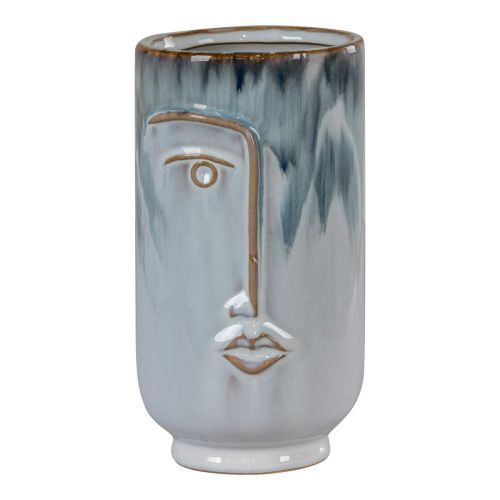 Epikasa Vaso Decorativo Primrose - Blu 9,5x9,5x17 cm