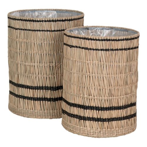 EPIKASA 2 pcs Storage Baskets Set Vinh - Brown 35x35x45 cm - 40x40x51 cm