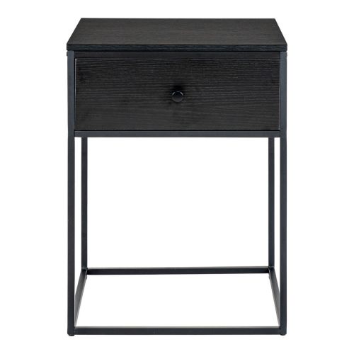 EPIKASA Bedside Table Vita - Black 40x40x55 cm