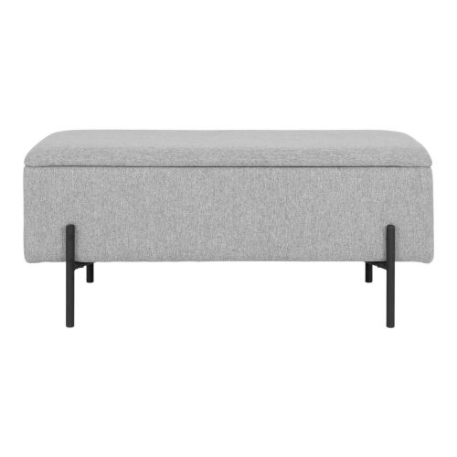 EPIKASA Bench with Storage Watford - Grey 36,5x95x46 cm
