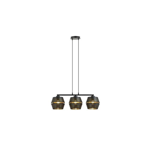 EPIKASA Hanging Lamp Malia - Black 75x85x15 cm