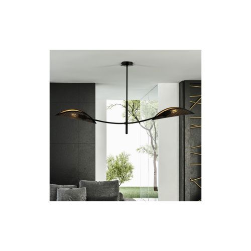 EPIKASA Ceiling Lamp Lotus - Black 103x60x11 cm
