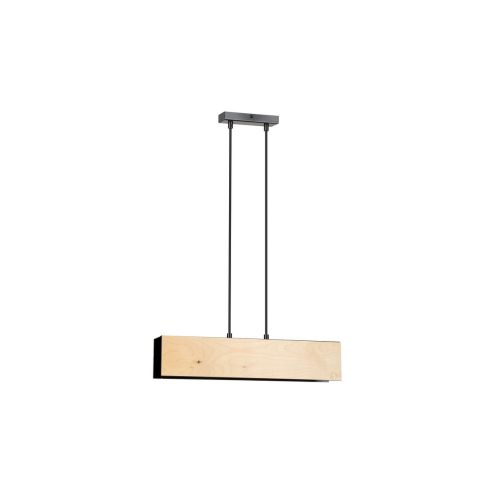 EPIKASA Hanging Lamp Carlo - Black 48x100x6 cm