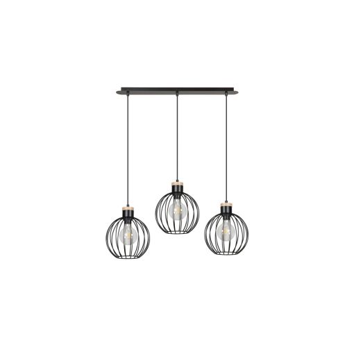 EPIKASA Hanging Lamp Barbado - Black 78x100x22 cm