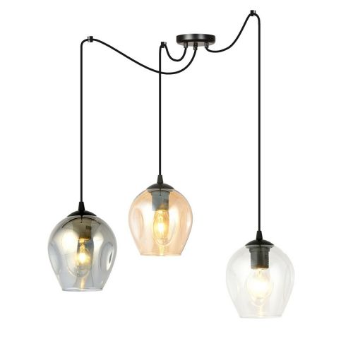 EPIKASA Hanging Lamp Level - Black 14x200x40 cm