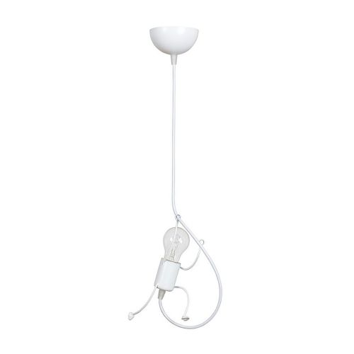 EPIKASA Hanging Lamp Bobi - White 14x60x14 cm