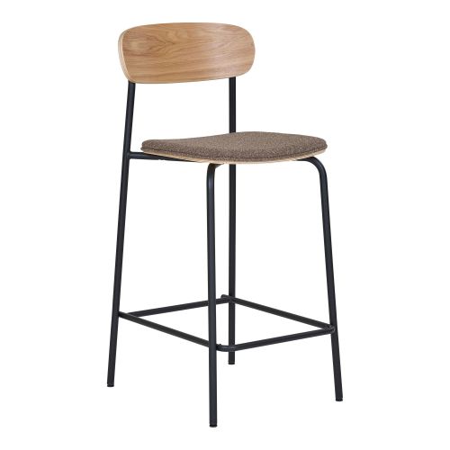 Epikasa 2 pcs Bar Stools Set Estepona - Brown 42,5x49x95 cm