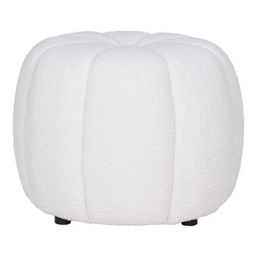 Epikasa Pouf Paisley - White 48x48x38 cm