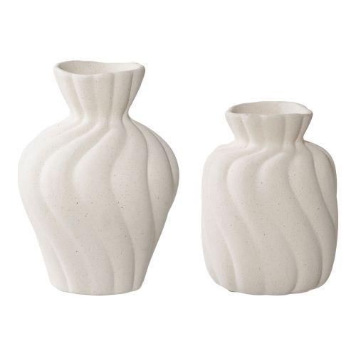 Epikasa Vaso Decorativo Varese - Bianco 11x10,5x15 cm