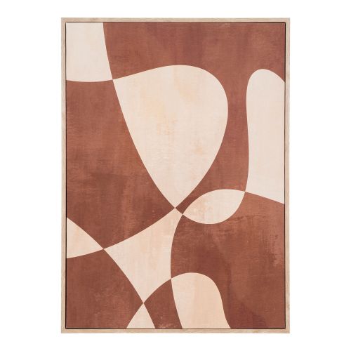 Epikasa Canvas with Frame Cape - Brown 50x2,5x70 cm