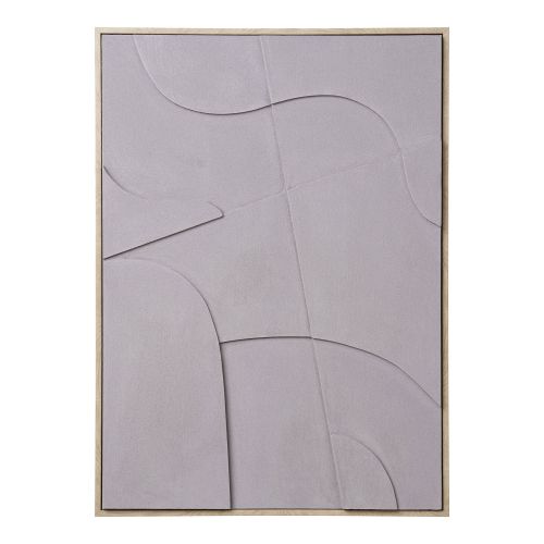 Epikasa Stampa su Tela con Cornice Madeline - Beige 50x3x70 cm